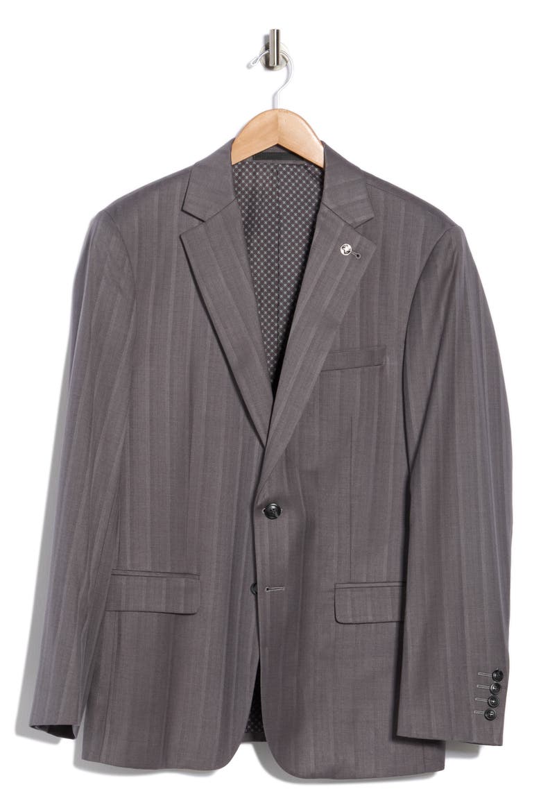 Slim Fit Blazer, Alternate, color, GREY