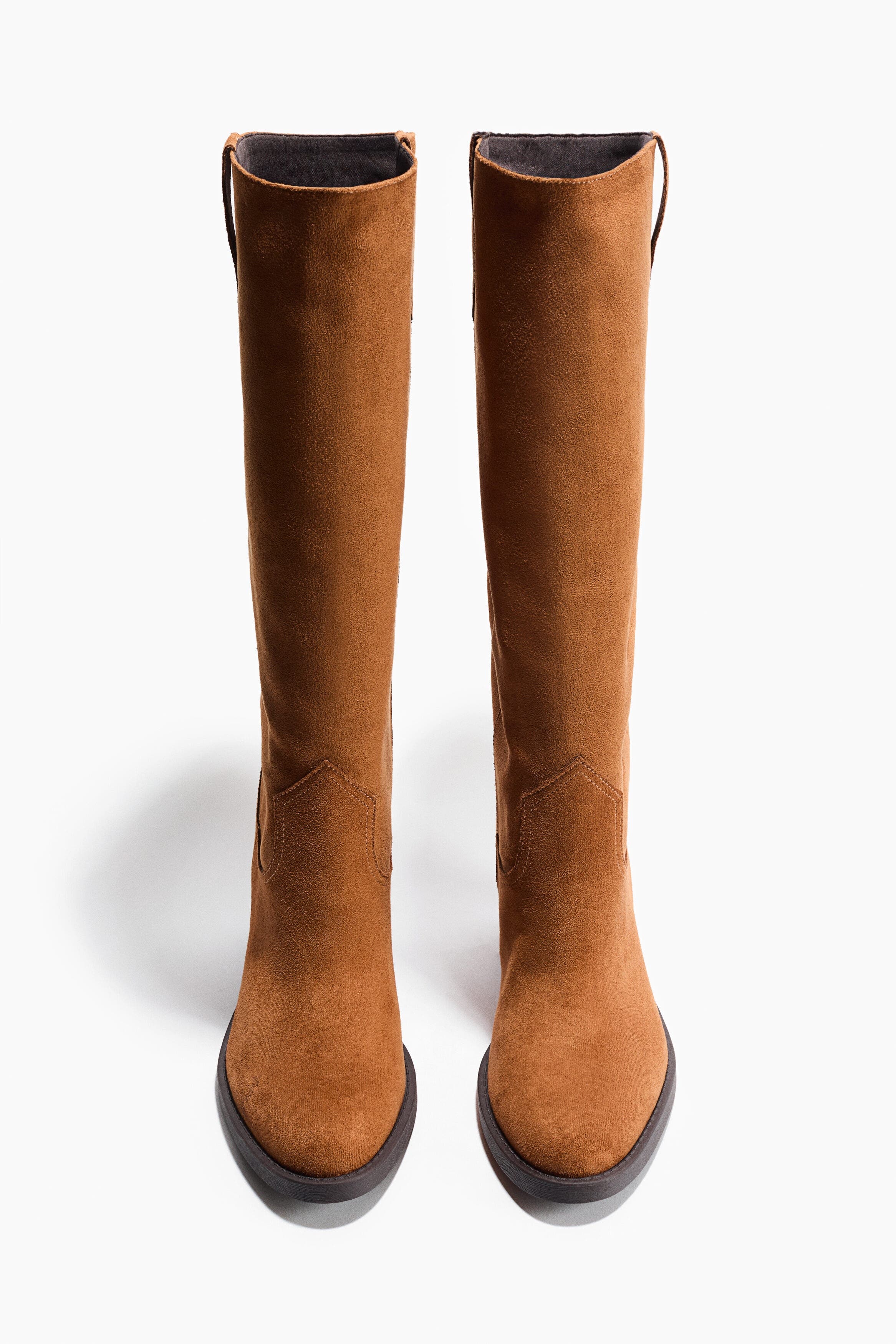 H&M Knee-high Cowboy Boots, Alternate, color, Brown