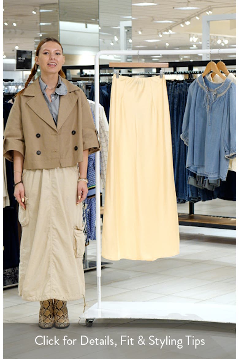 Velman Satin Maxi Skirt video