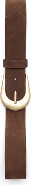 MANGO Buckle Leather Belt