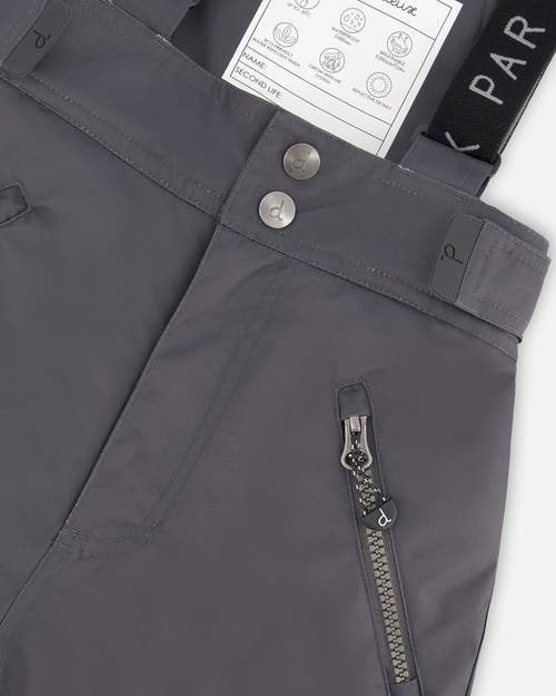 Deux Par Deux Kids Gender Inclusive Solid Play Snow Pants In Gray