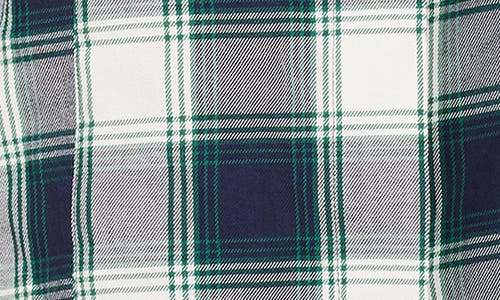 Foxcroft Sophie Cotton Blend Button-up Plaid Shirt In Navy Multi