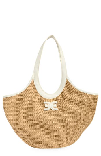 SAM EDELMAN SAM EDELMAN WAYLON WOVEN SHOPPER TOTE BAG 