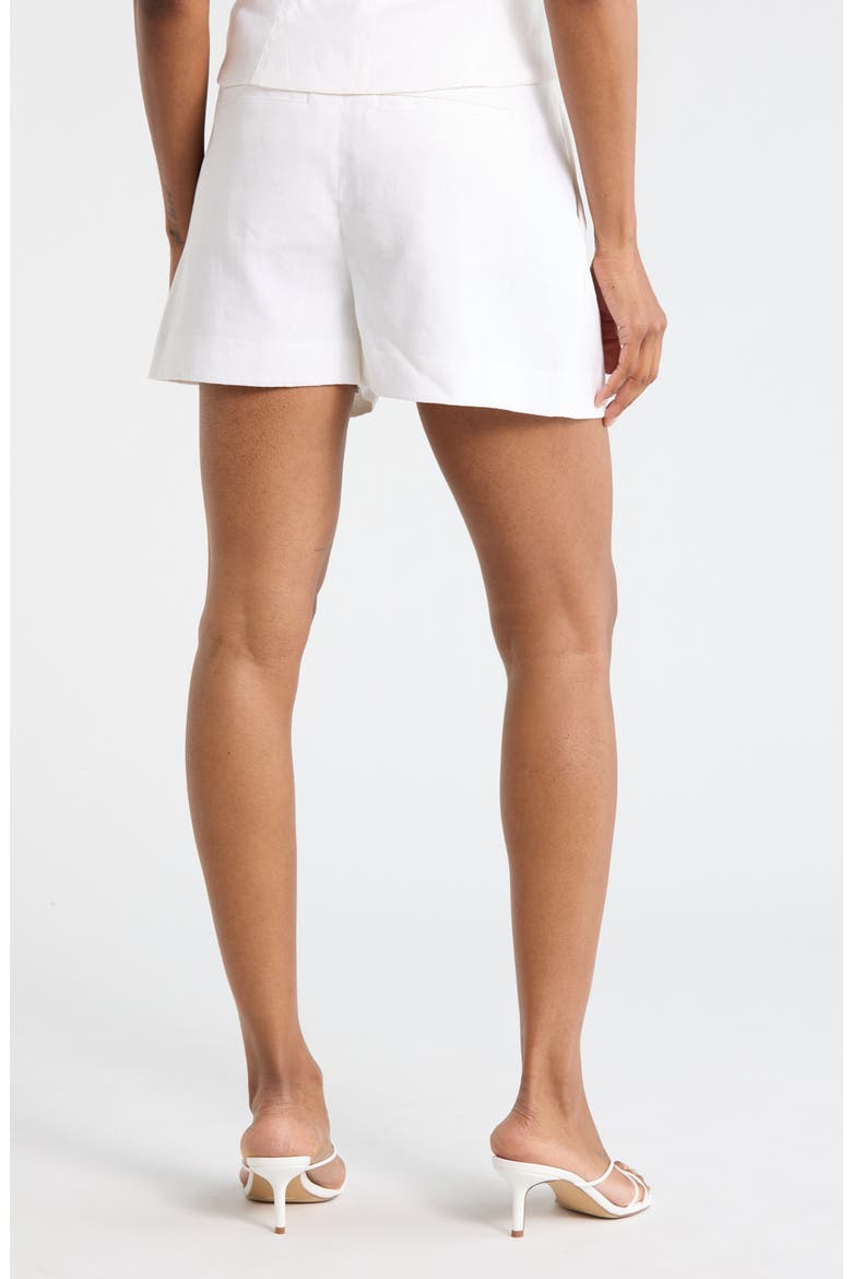 Charles Linen Blend Shorts, Alternate, color, ECRU