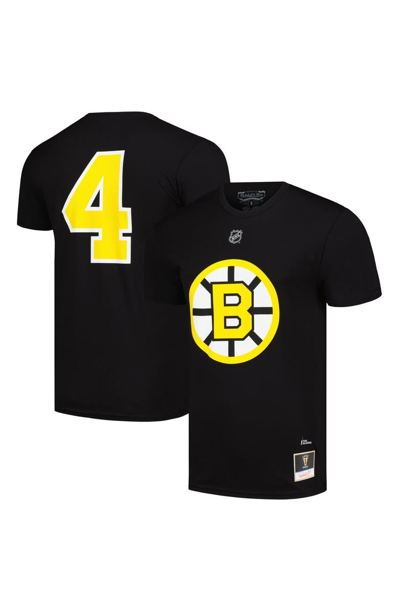 Mitchell & Ness Men's Mitchell & Ness Bobby Orr Black Boston Bruins  Name & Number T-Shirt, Alternate, color, Black
