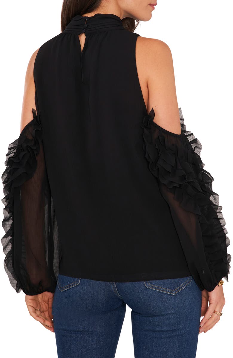 Vince Camuto Ruffle Sleeve Blouse, Alternate, color, 