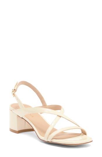 Stuart Weitzman Oasis 50 Block Heel Sandal In Seashell