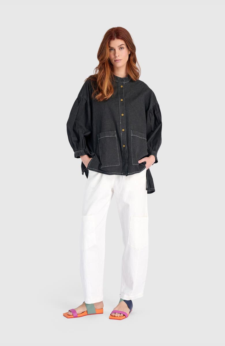 Alembika Twill Papaya Relaxed Pants, Alternate, color, White