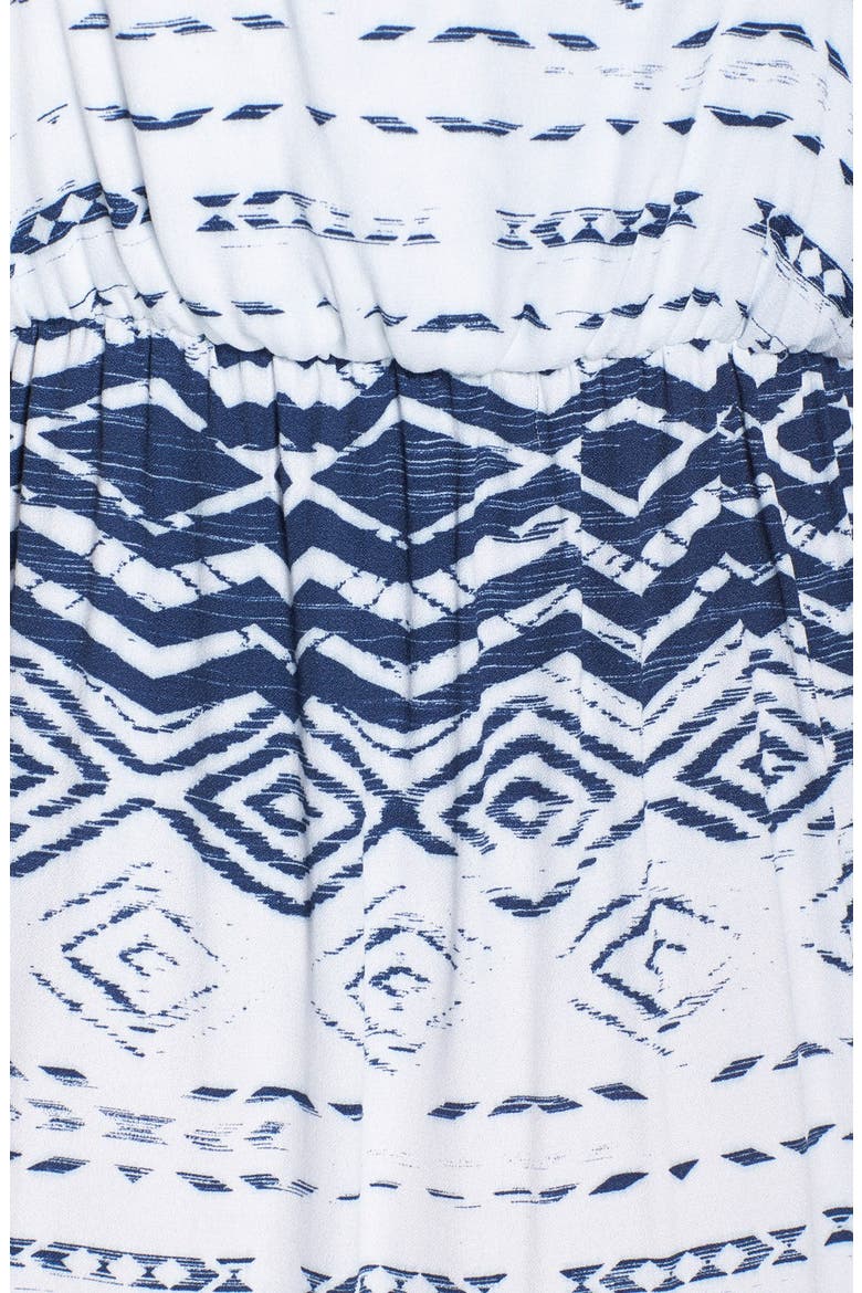 'High Tide' Tie Dyed Jersey Maxi Dress, Alternate, color, BOHO NAUTICAL