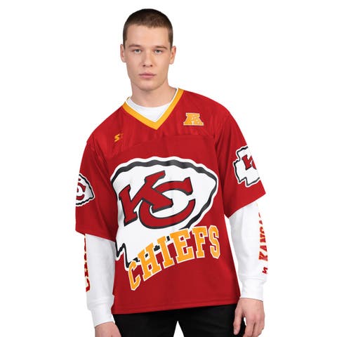 Men's Starter Red/White Kansas City Chiefs Short Sleeve & Long Sleeve T-Shirt Combo Pack