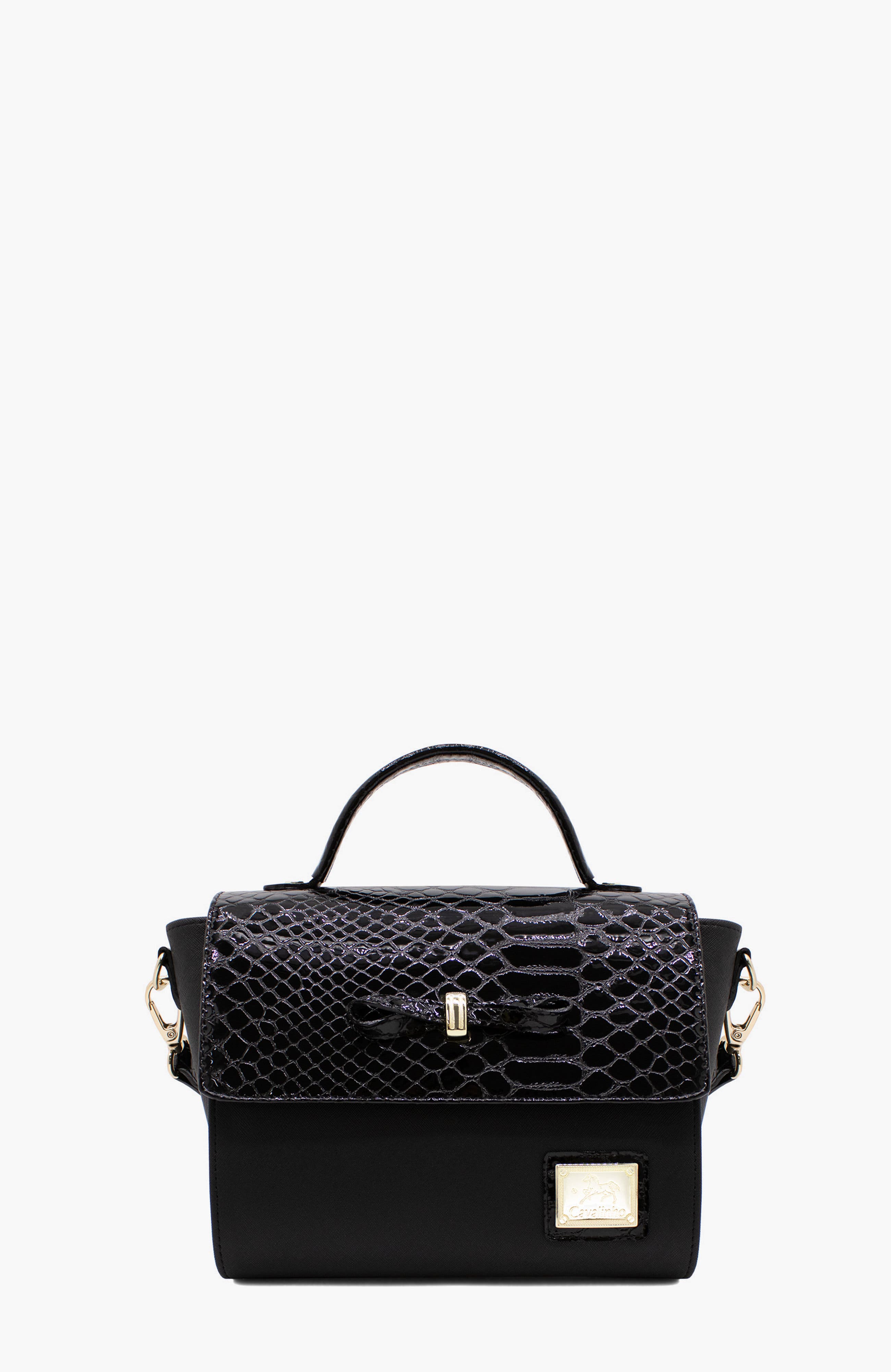 Cherry Blossom Handbag 528, Main, color, Black