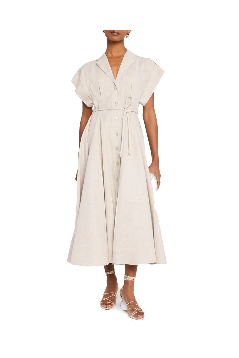 Guayaba Midi Dress, Alternate, color, KHAKI