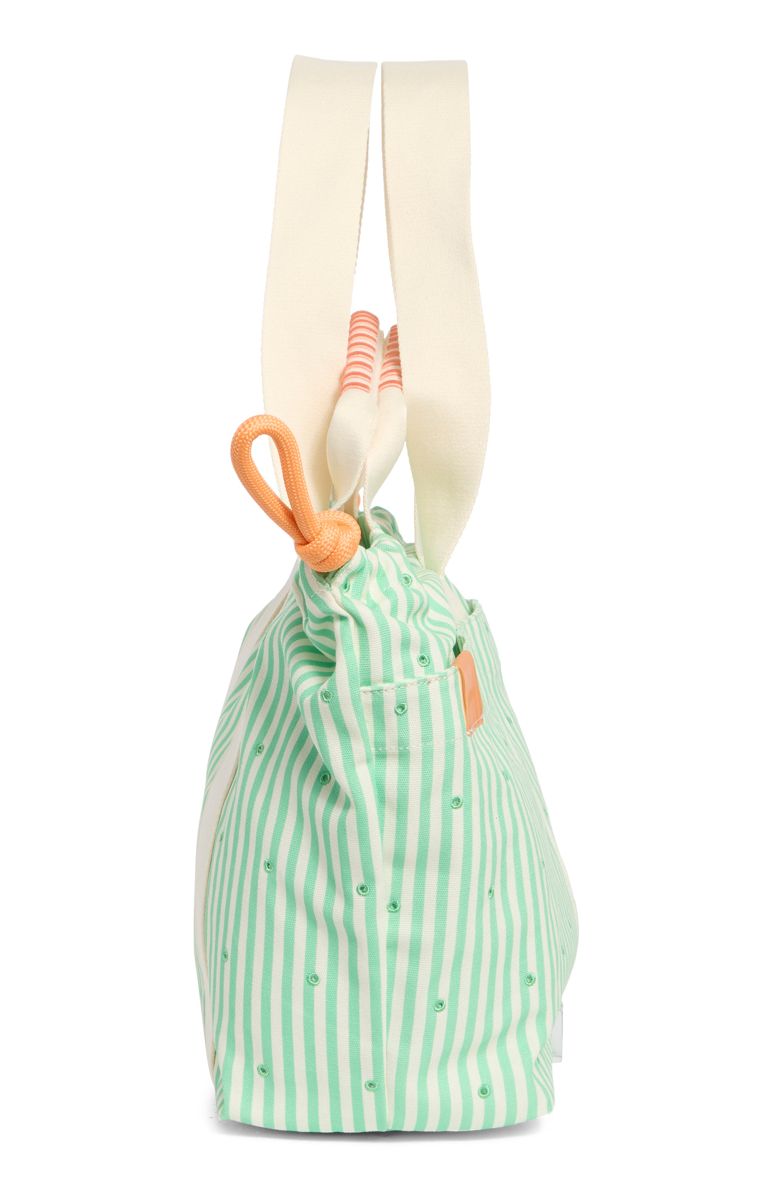 Coastal Carryall Stripe Canvas Tote, Alternate, color, ALOE GREEN STRIPE