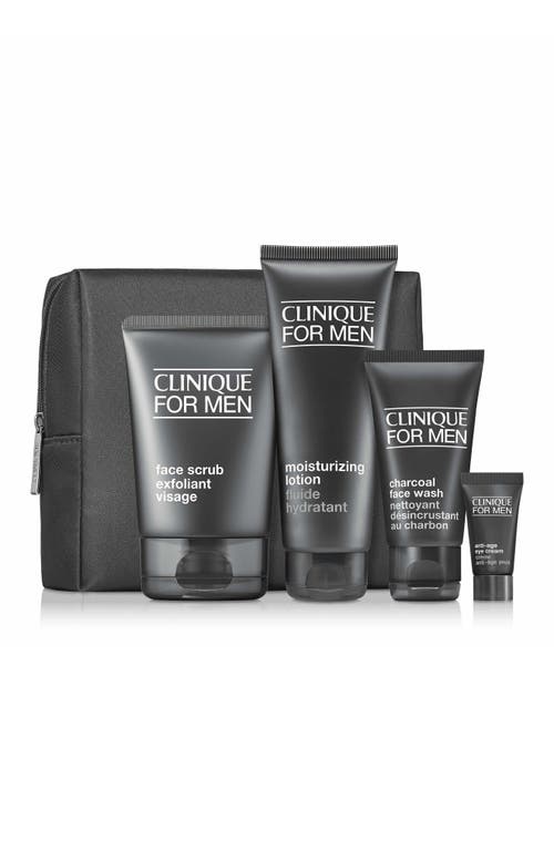 Clinique Refreshed Skin For Him Skincare Gift Set $104 Value In Transparent