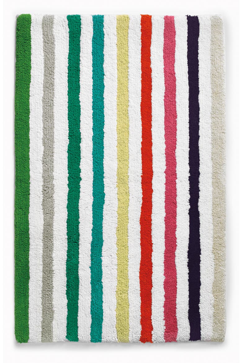 candy stripe bath rug, Main, color, WHITE MULTI