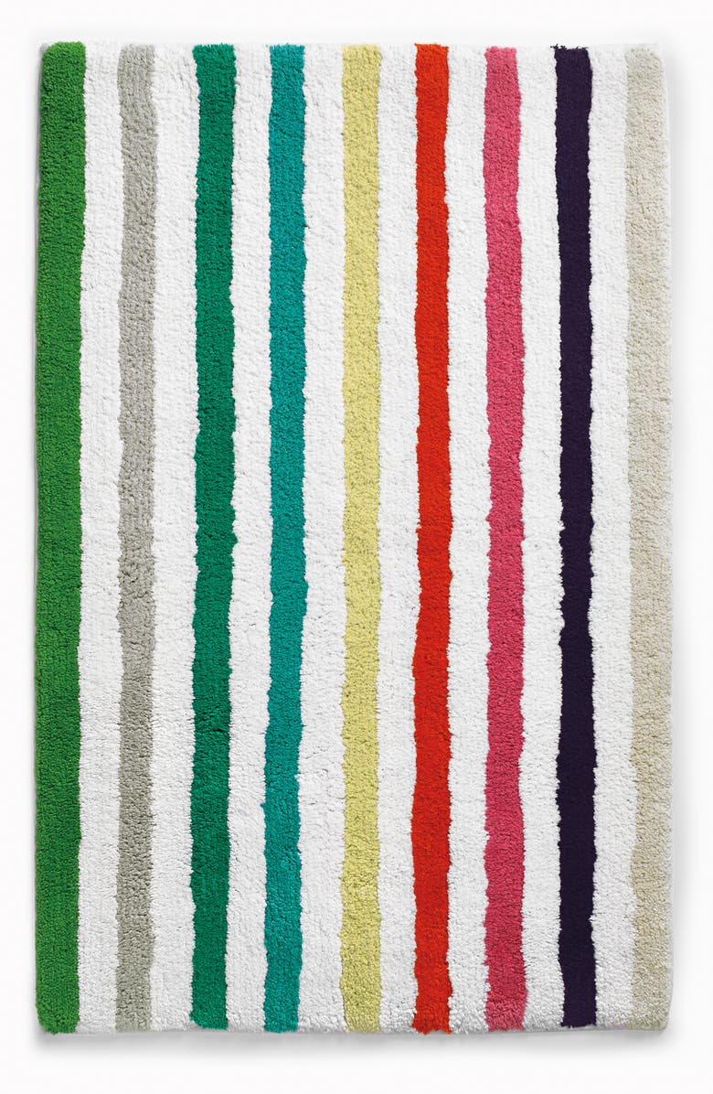 Kate Spade New York candy stripe bath rug, Main, color,