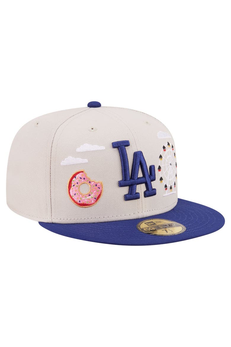 Men's New Era  Khaki Los Angeles Dodgers City Icon 59FIFTY Fitted Hat, Alternate, color, Khaki