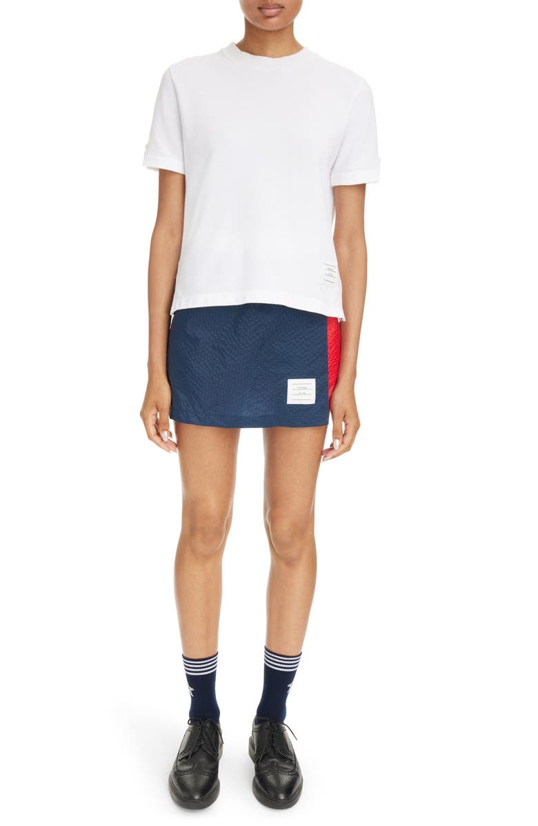 Thom Browne Sequin Crab Cotton Piqué T-Shirt, Alternate, color, 