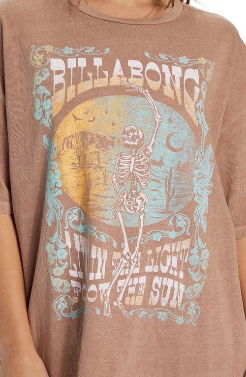 Billabong Walk With Me Oversize Graphic T-shirt In Sweet Earth