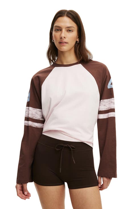 Women's Active Graphic Raglan Tee
