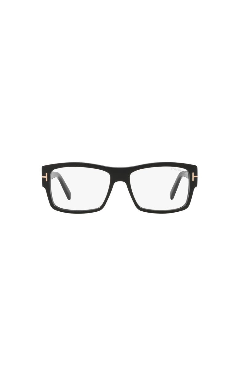 TOM FORD 55mm Square optical glasses, Alternate, color, Black
