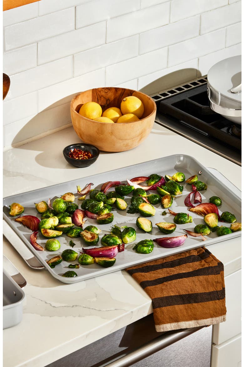 Nonstick Ceramic Large Baking Sheet, Alternate, color, SLATE