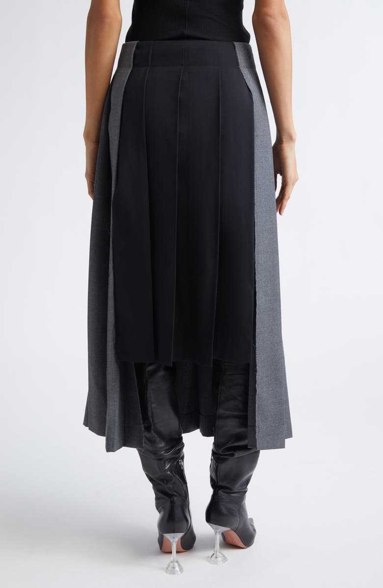 Vaquera Pleated Midi Skirt, Alternate, color, Dark Grey 1