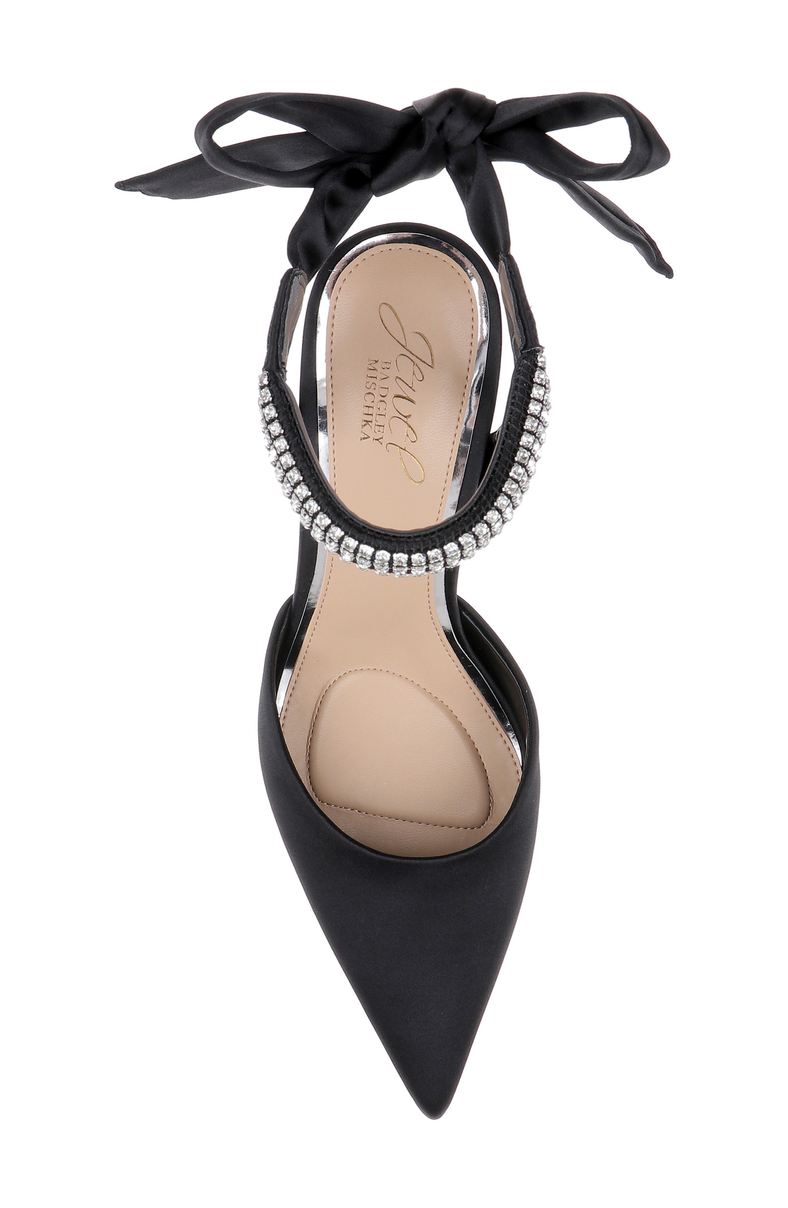 Billie Pointed Toe Pump, Alternate, color, BLACK SATIN