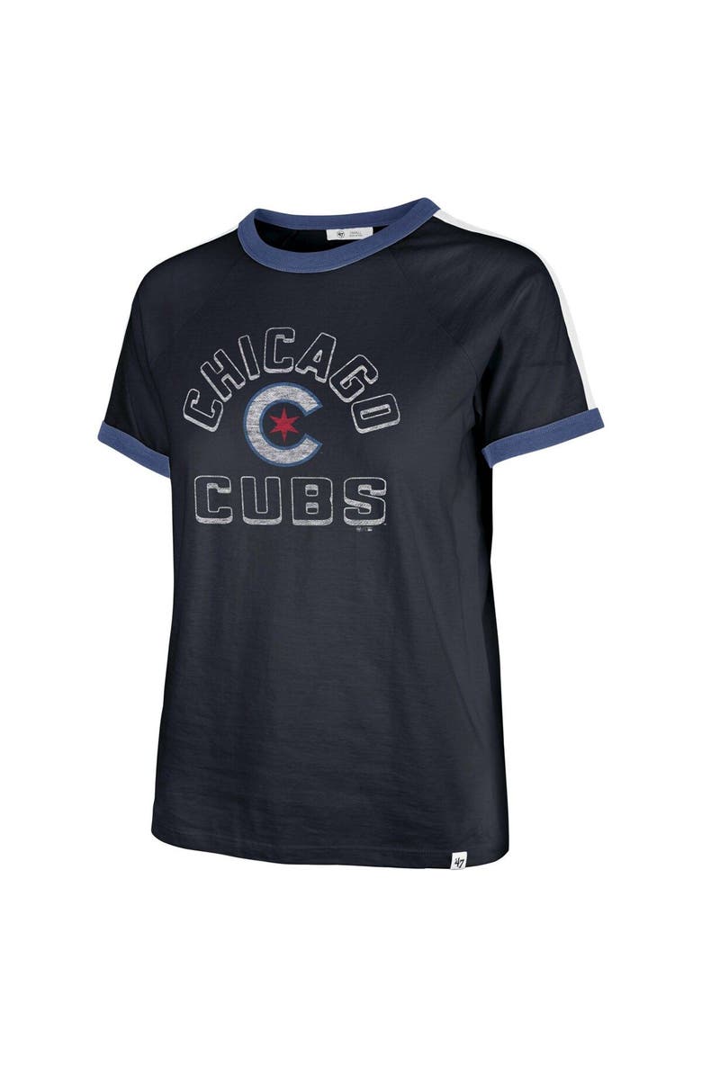 '47 Women's '47  Navy Chicago Cubs City Connect Sweet Heat Peyton T-Shirt, Alternate, color, 