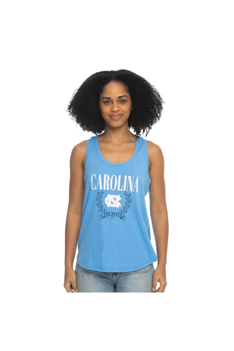 Women's ZooZatz Carolina Blue North Carolina Tar Heels Everyday Tri-Blend Tank Top, Alternate, color, Light Blue