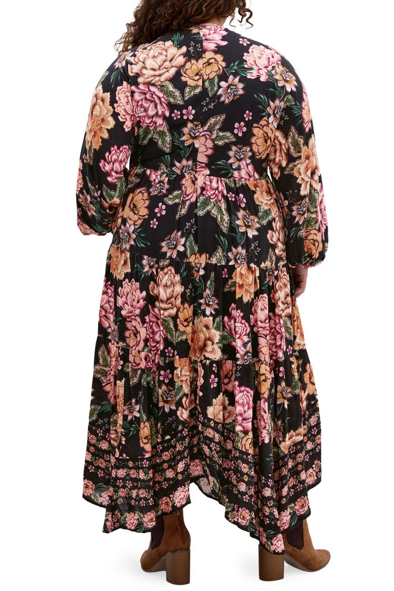 Divine Grace Long Sleeve Floral Maxi Dress, Alternate, color, FLORAL PRINT