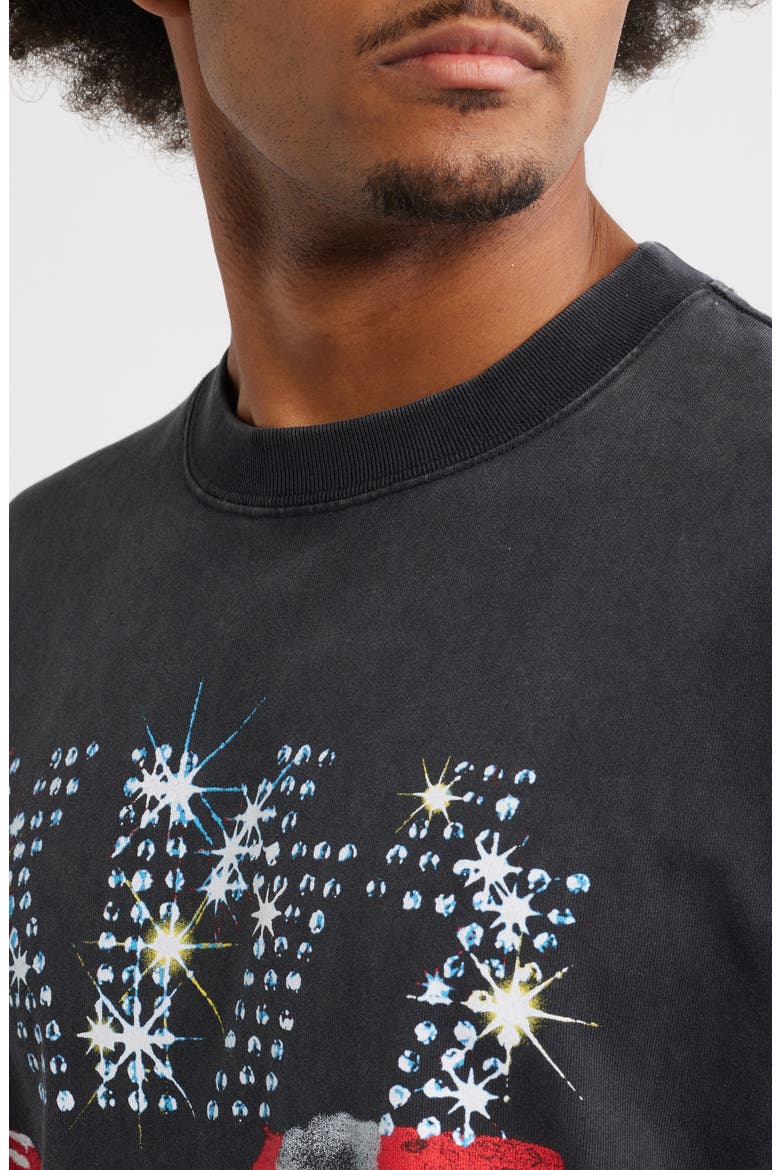 Oversize KISS Graphic T-Shirt, Alternate, color, BLACK WASH