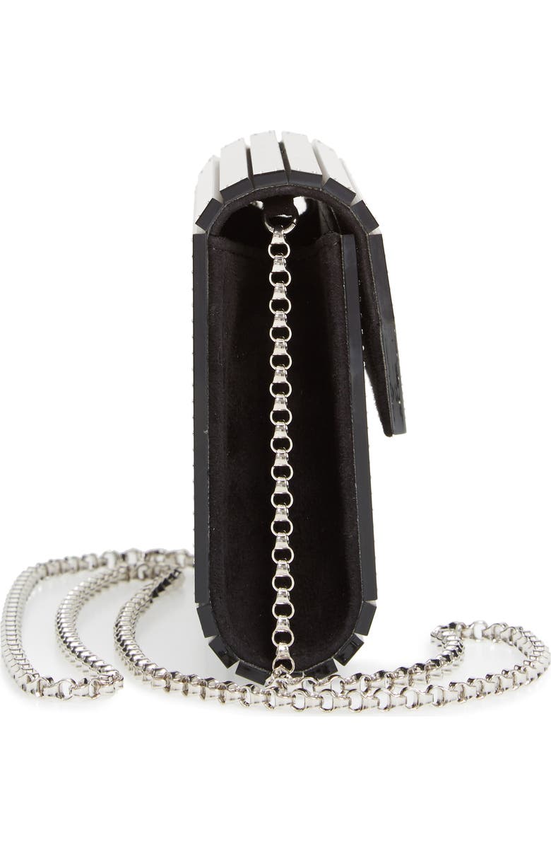 Jimmy Choo Candy Crystal Logo Clutch, Alternate, color,