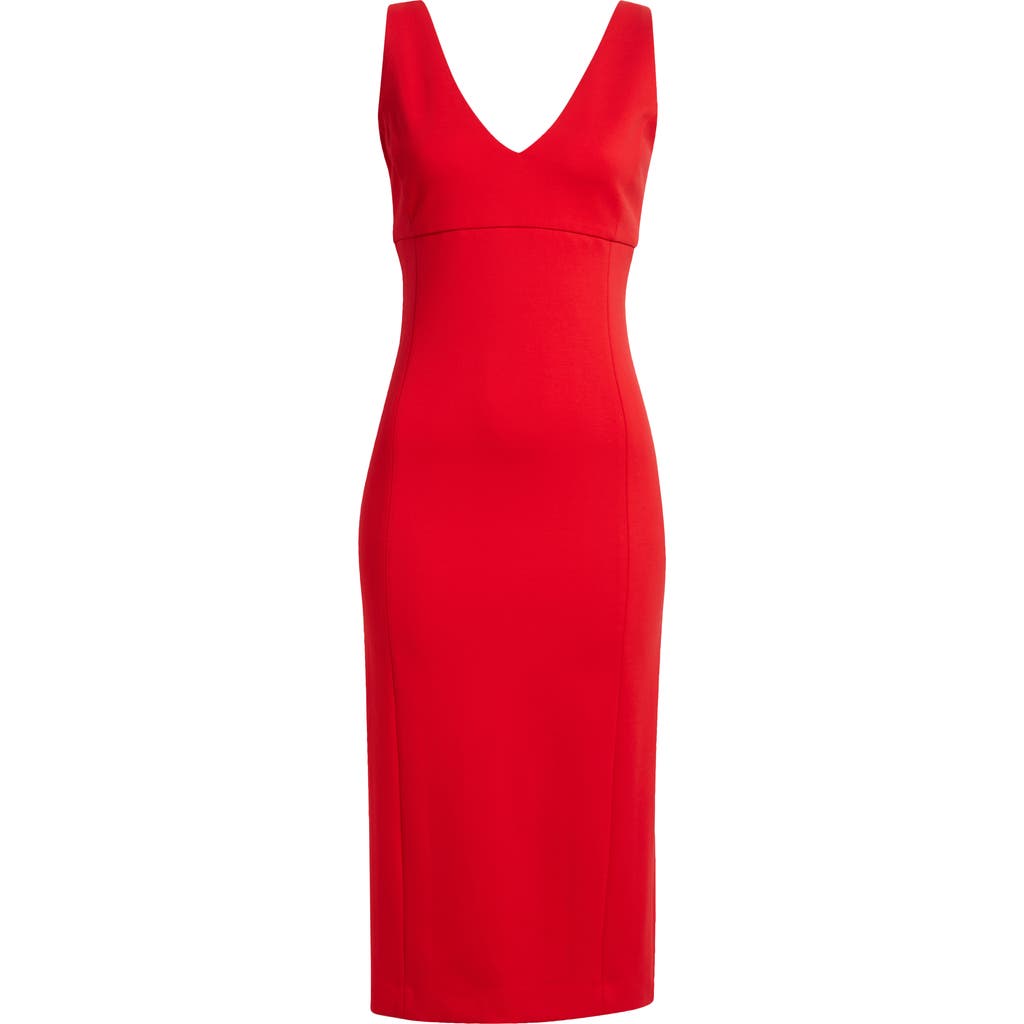 Spanx ® Shape™ Ponte V-neck Sleeveless Midi Dress In Brown