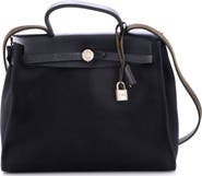 Pre-Owned Hermes Herbag Toile and Leather PM