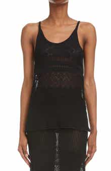 Chloé Wool, Silk & Cashmere Pointelle Tank