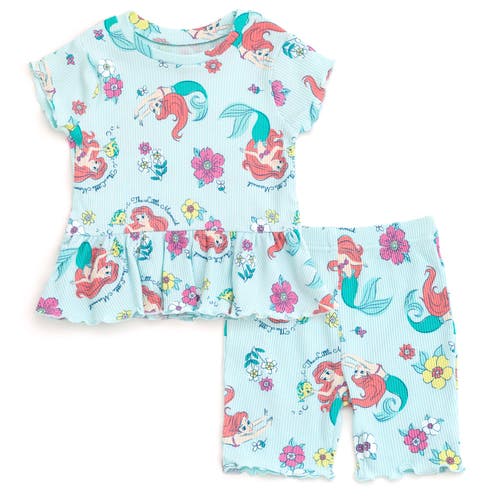 Disney Babies'  Ribbed T-shirt & Shorts Set In Multi