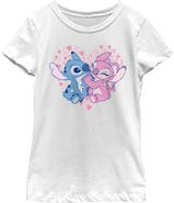 Lilo & Stitch Girl's Lilo & Stitch Alien Couple Graphic T-Shirt