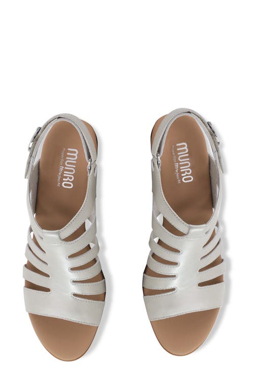Munro Lanna Kitten Heel Slingback Sandal In Gray