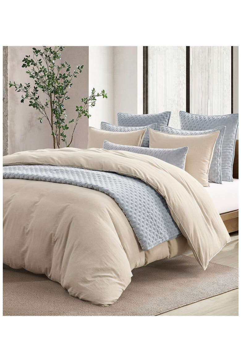 Velvet Quilt & Shams Set, Alternate, color, BLUE