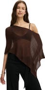 Cotton On Women's Sheer Knit Poncho