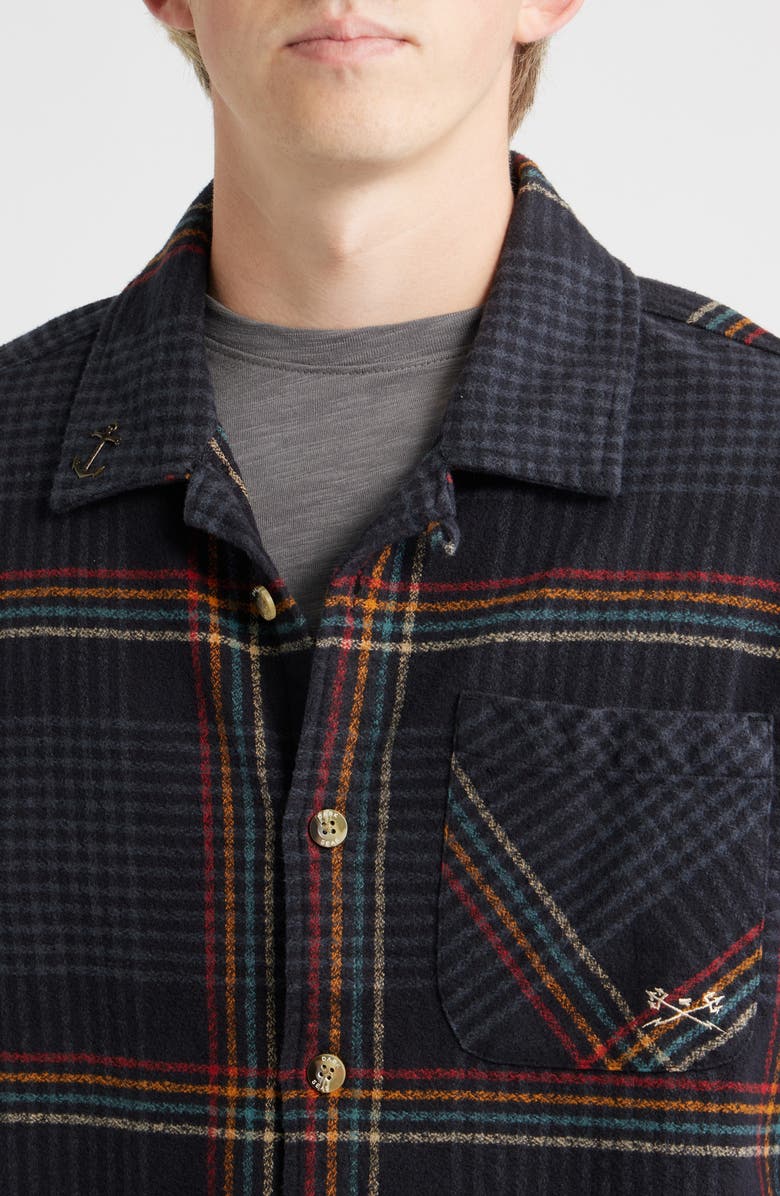 DARK SEAS Blanton Cotton Button-Up Shirt, Alternate, color, Black