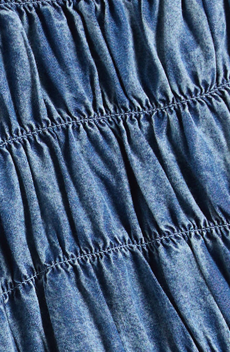 OTTER AVENUE Kids' Smocked Chambray Shorts, Alternate, color, Chambray