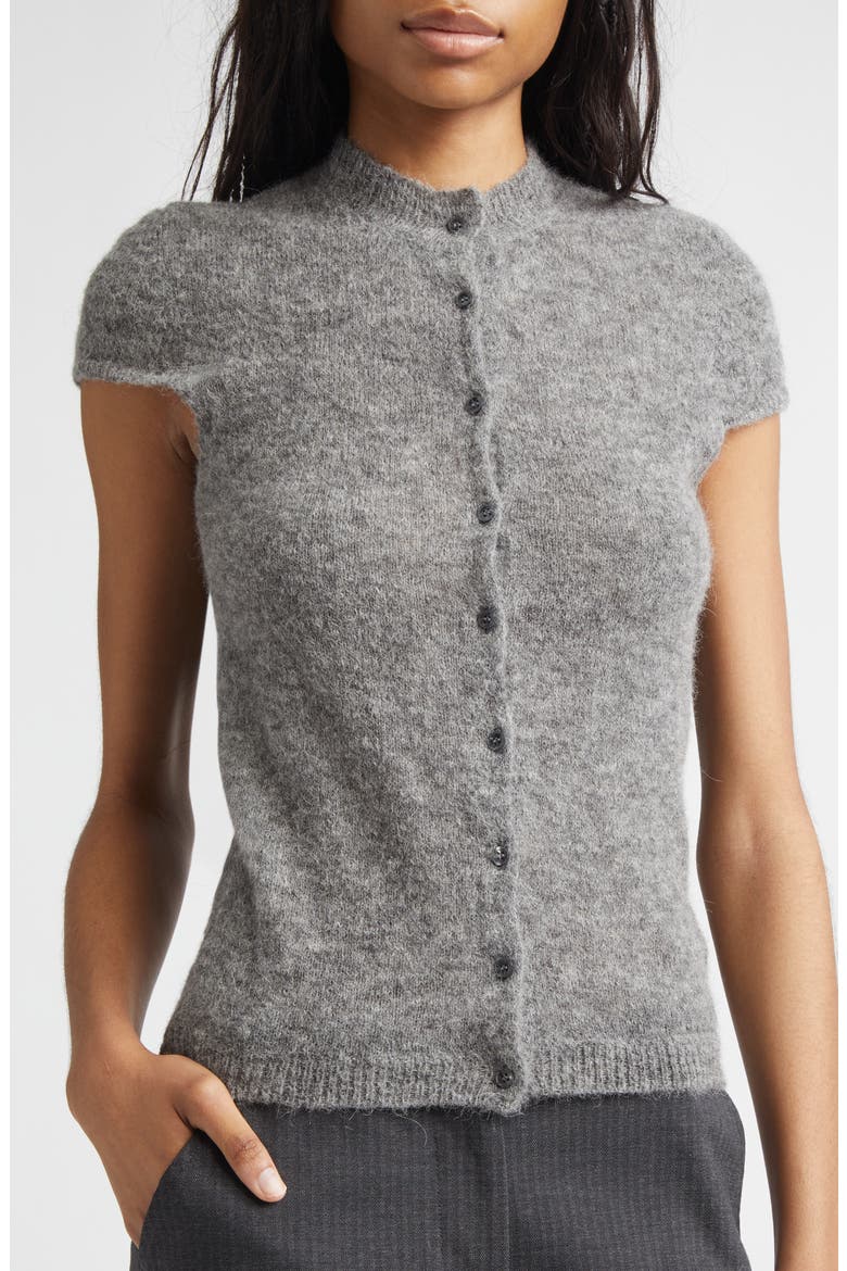 Paloma Wool Refian Cap Sleeve Alpaca Blend Cardigan (Women