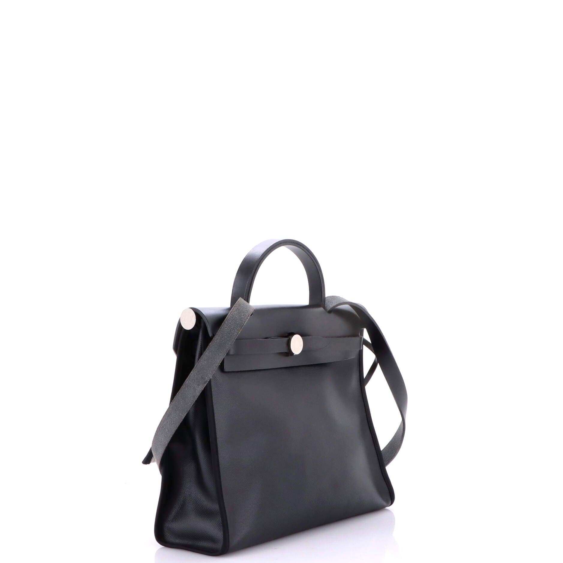 Herbag Zip Berline Vache Canvas and Leather 31, Alternate, color, Noir