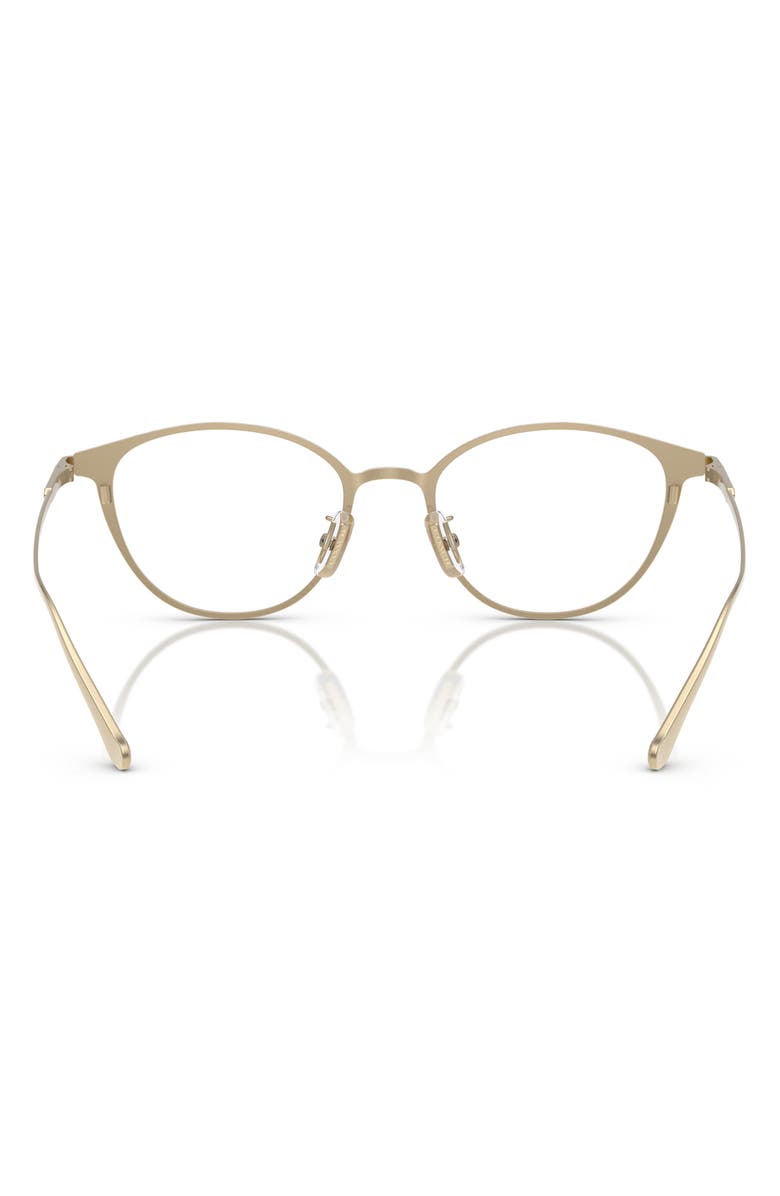 COACH 51mm Oval Optical Glasses, Alternate, color, Shiny Dark Brown / Demo Lens