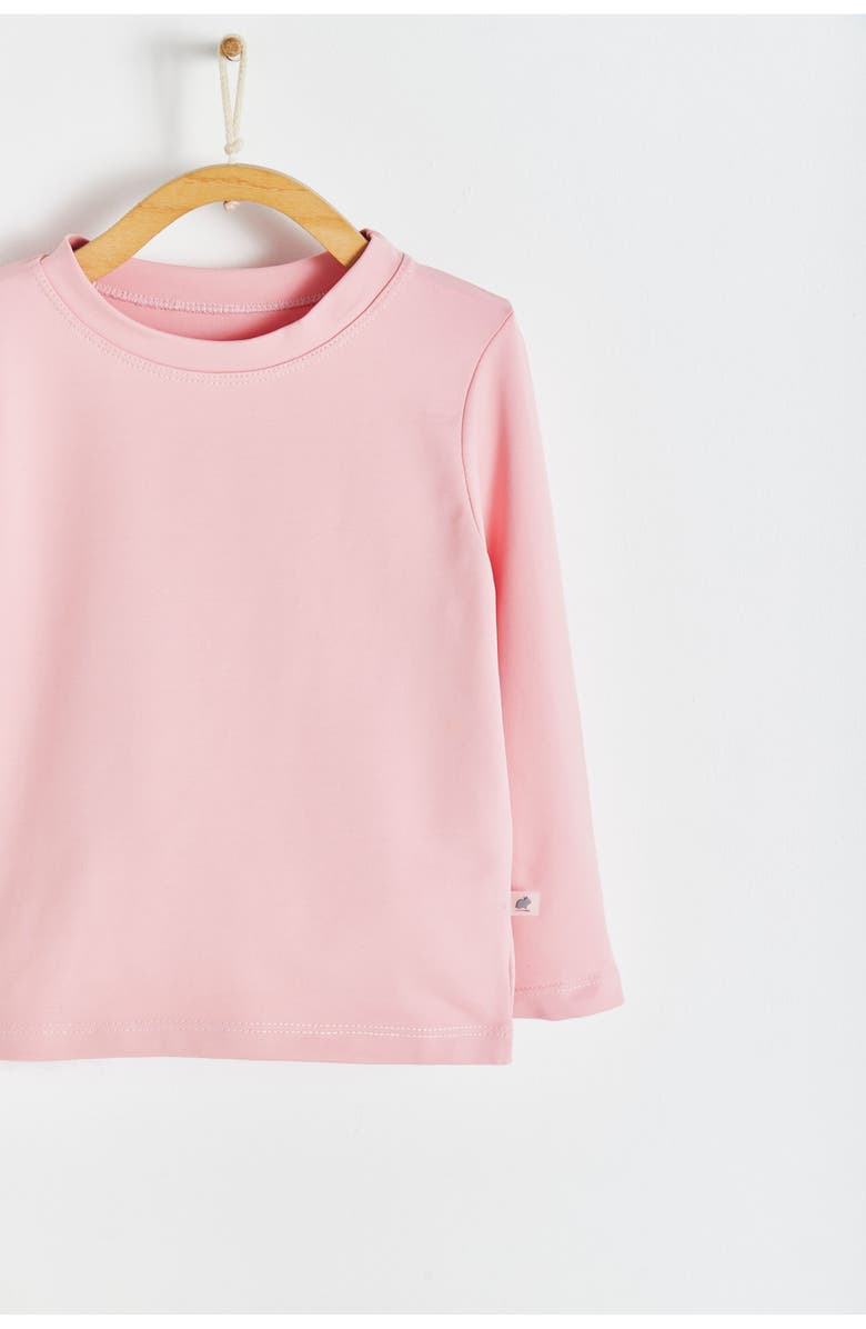 Babycottons Premium Quality Shine Long Sleeve Rashguard for Toddler, Alternate, color, Pink