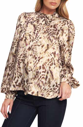 Button Front Long Sleeve Top