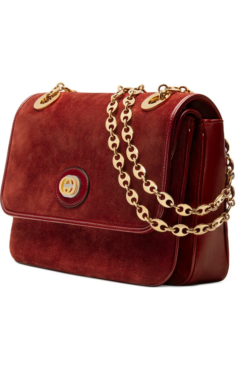 Gucci Small Suede Shoulder Bag, Alternate, color,