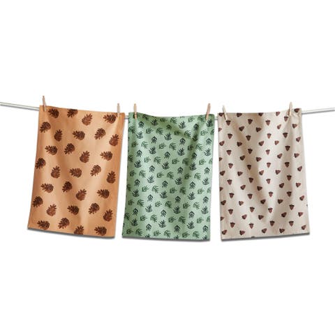 Warm Wishes Multicolor Cotton Dishtowel Set of 3